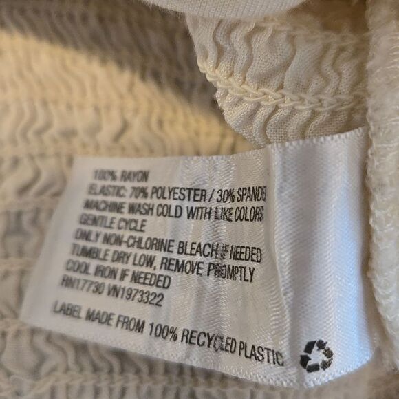 Wild Fable Off White Ruffled Crop Top - Picture 7 of 7